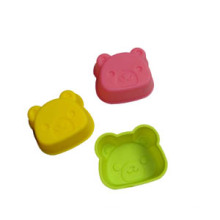 Molde do bolo LFGB Silicone colorido bonito urso